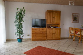 Wohnraum mit TV Wohnung 3